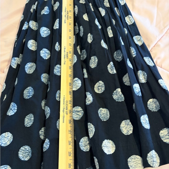 Toast Navy  Maxi Skirt with White Polka Dot Print - Picture 8 of 8